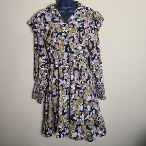 NWT I. Madeline Floral Long Sleeve Dress
